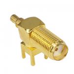 PCB Mount SMA Connector Right Angle (Jack,Female,50Ω) L17mm